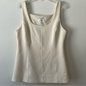 DISSH Sleeveless Top 6 Ecru Off-White Ivory Structured Minimalist Simple